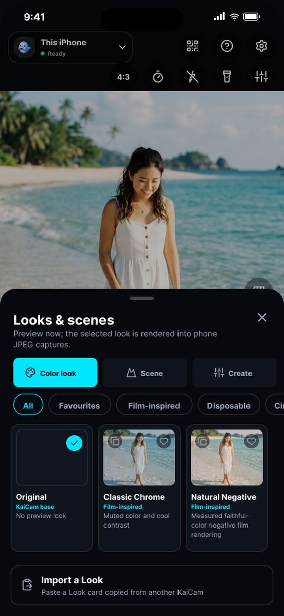 Looks and scenes