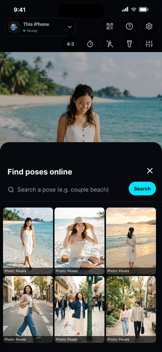 Online pose search