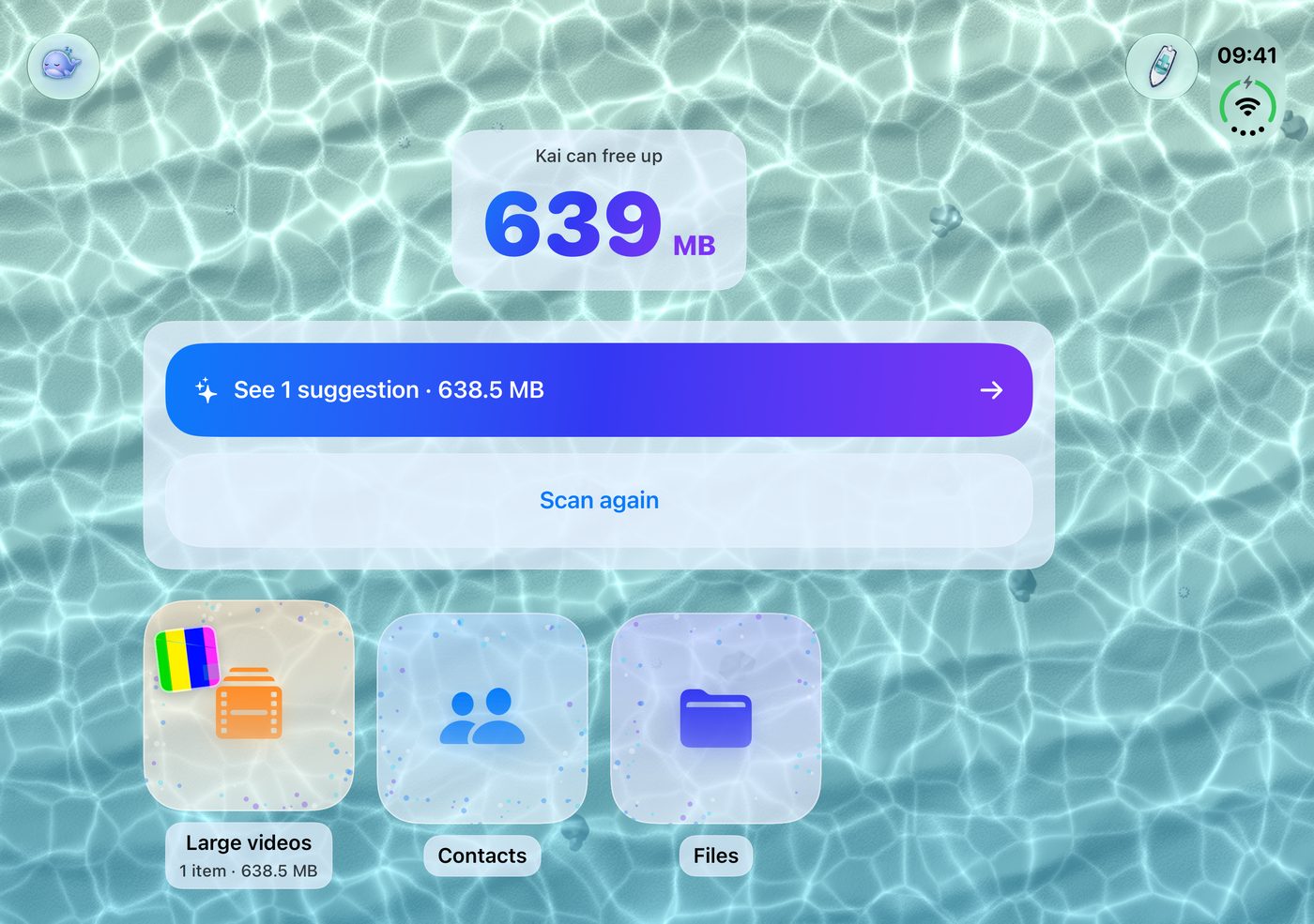 Kai's sea on the unfolded screen