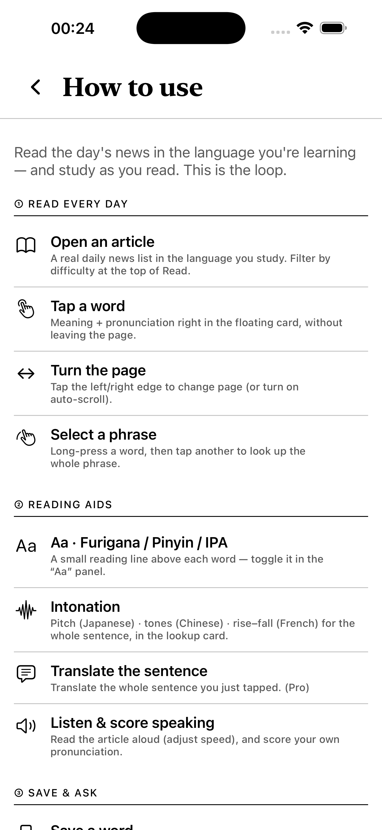 KaiReader features overview